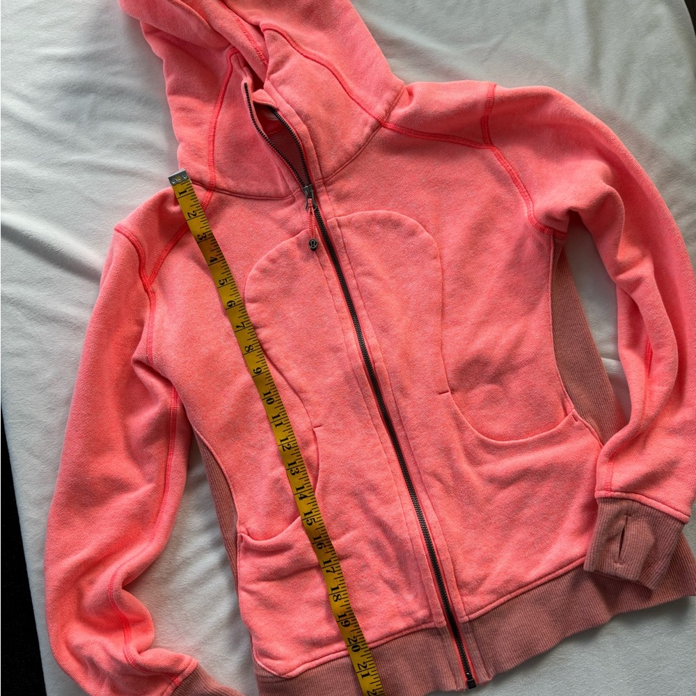 Lululemon Scuba Hoodie Jacket - neon Coral!